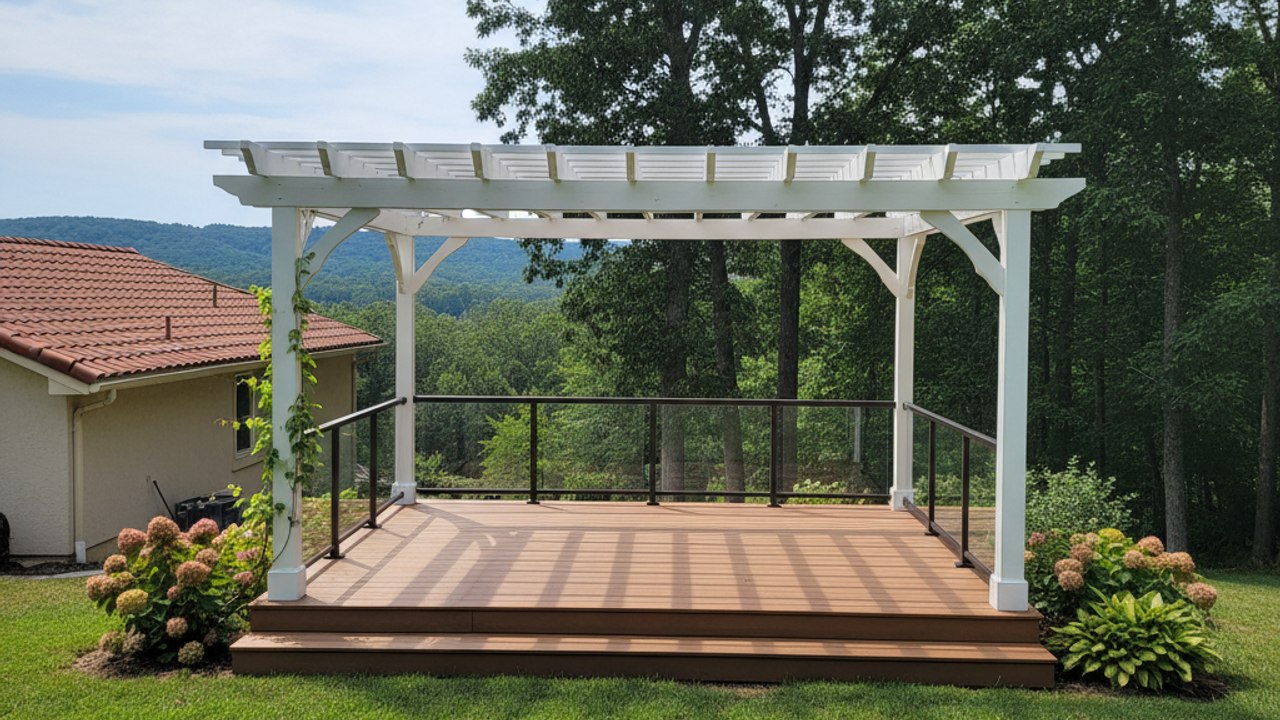 Custom Deck Design completed by Oasis Deck in North Little Rock, AR