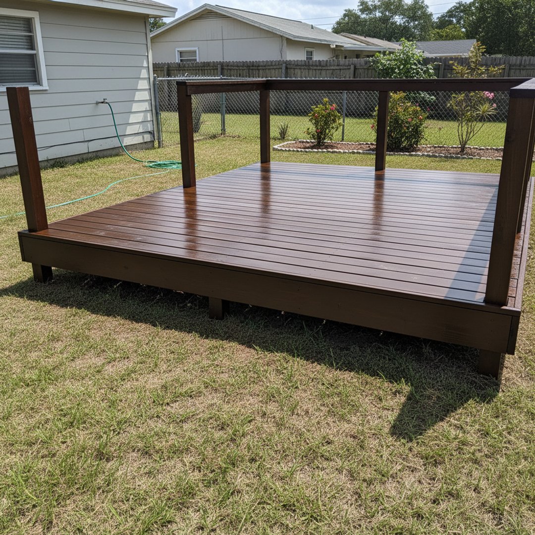 Custom Deck Design completed by Oasis Deck in Little Rock, AR