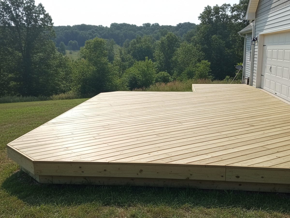 Oasis Deck crew at work on a home in Benton, AR